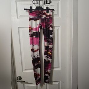 Lululemon Athletica Maroon and White Leggings